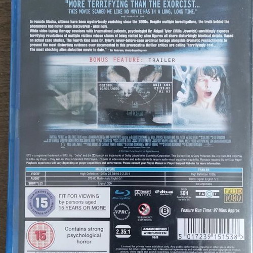 The Fourth Kind Blu-ray used