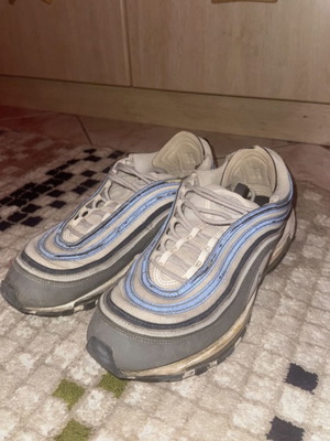 Nike 97 athletic shoes like new, size 44.5, white and gray