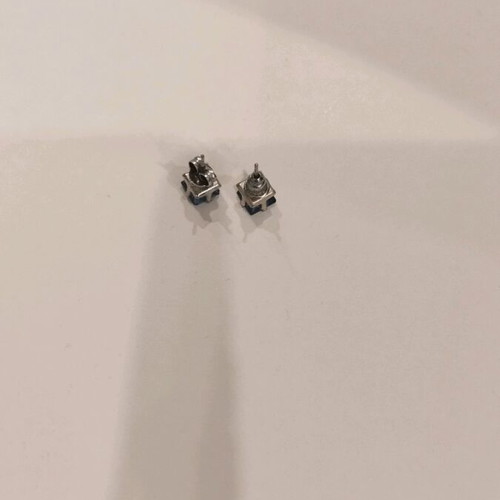 Ozze earrings with square blue zircon stones like new