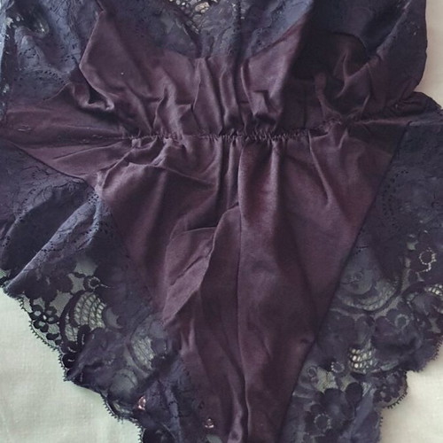 Bodysuit Mara with lace like new, size L 40 12, black