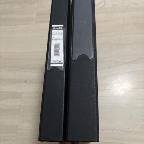 Binders black A4 document storage boxes like new, set of 2
