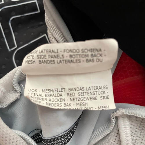 Castelli Rosso Corsa Bib Medium, like new, black red