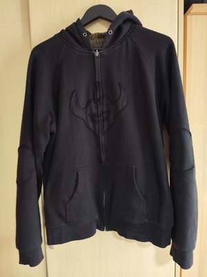 Darkstar hoodie jacket used, size M, black and green