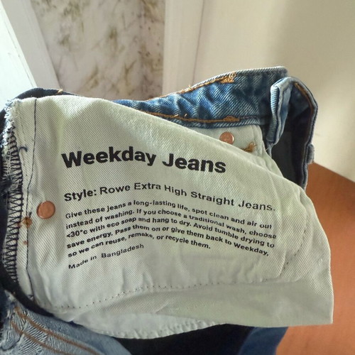 Weekday jeans size 46 used, excellent condition, blue