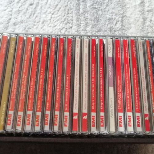 Classical music CDs used, pack of 51 from great composers