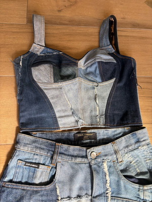 Dolce Gabbana set size 38it like new, blue