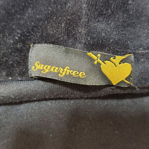 Sugar Free Black Velvet Jacket like new, size S