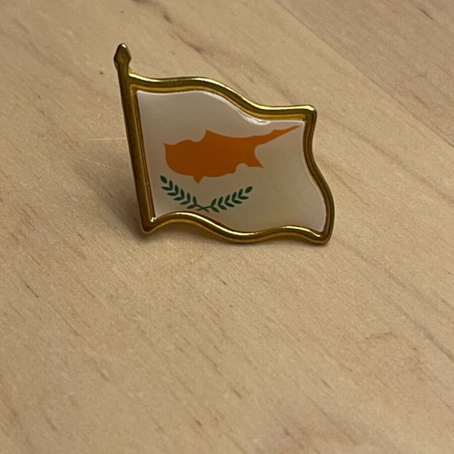 Pin with Cyprus flag new