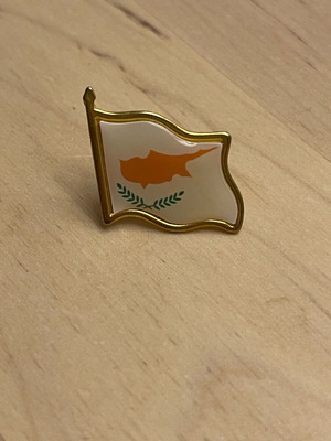 Pin with Cyprus flag new
