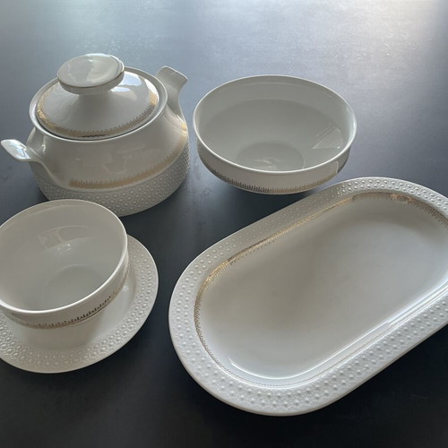 Scherzer Bavaria Germany porcelain set vintage, 4 pieces