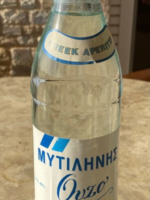 Ouzo Mytilinis Kronos 670ml like new, sealed bottle