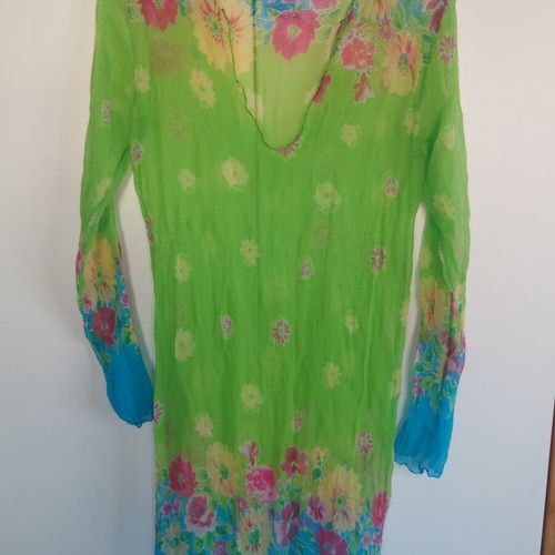 Silk tunic new, colorful, size S