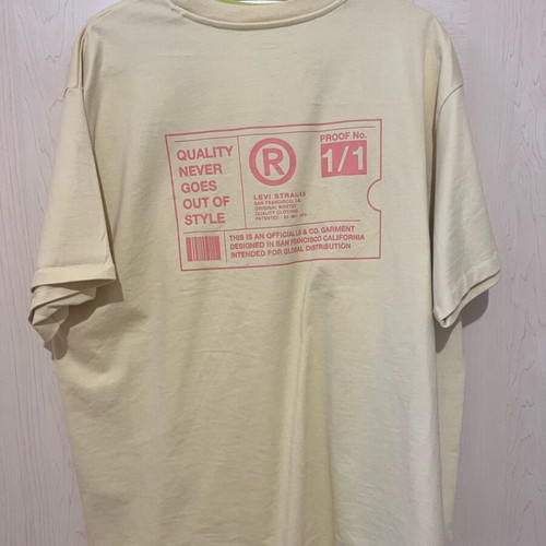 Levis short-sleeve shirt yellow Large like new