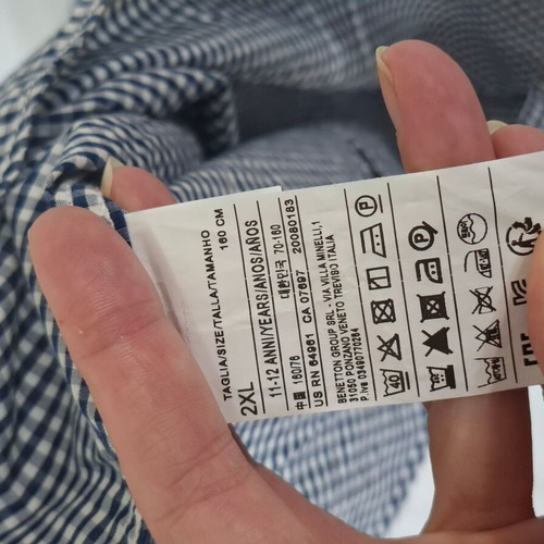 Benetton cotton shirts set for boys size 152 cm like new