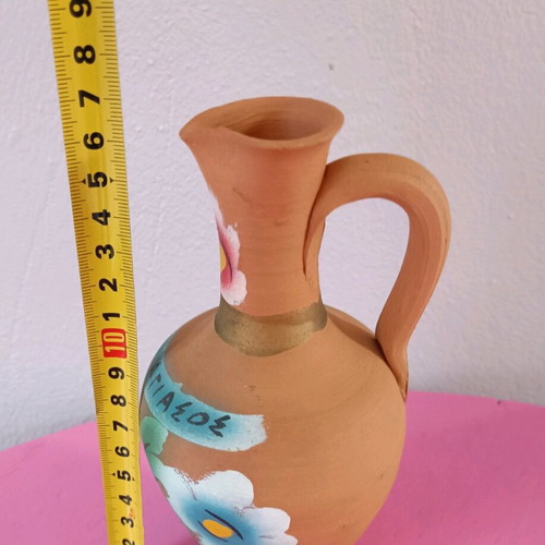 Decorative ceramic vase used, old from Agiasos Lesvos