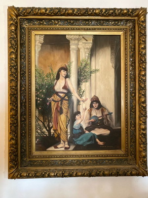 Original artwork by Roberto Rossini like new with triple frame