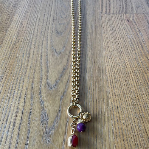 Christian Dior necklace new, vintage gold color