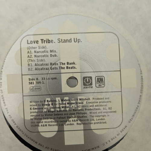 Love Tribe Stand Up 12" vinyl record