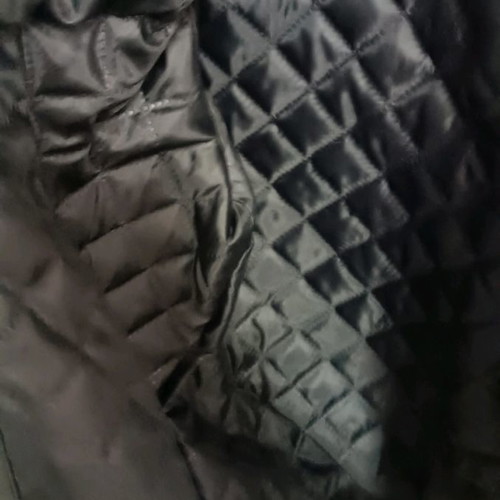 Men's leather jacket used with fur XXL black