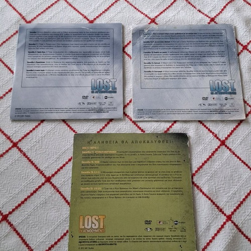 Lost DVD used, pack of 3 DVDs with episodes from seasons 1 to 3