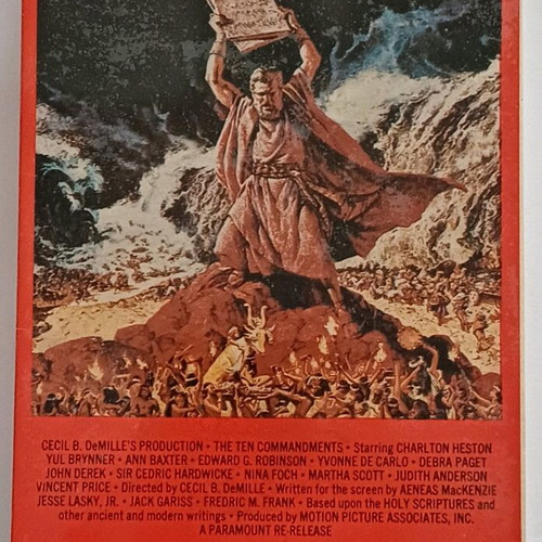 The Ten Commandments video tapes used, 2 rare without subtitles