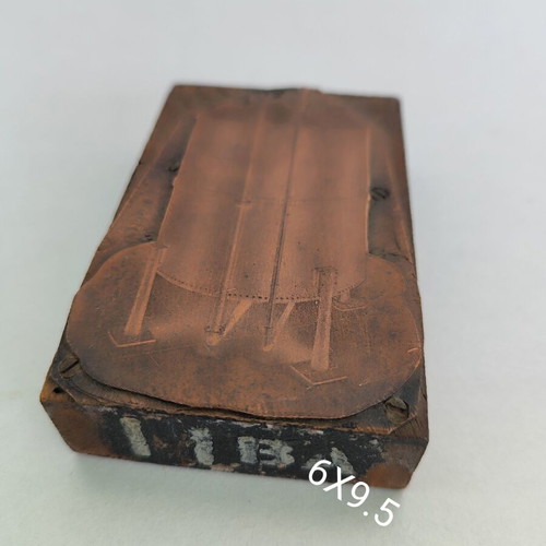 Vintage Typographic Printing Block used, industrial design