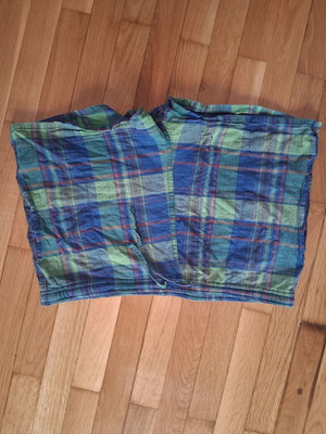 Pijama shorts used, blue and green, sizes M to XL