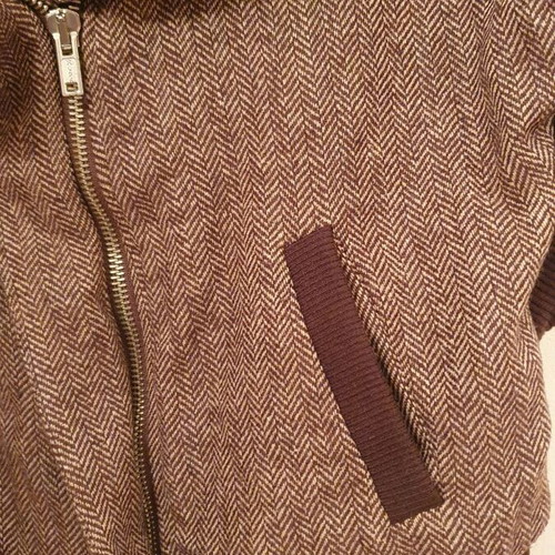 Rococo women's wool vest used, brown, size L