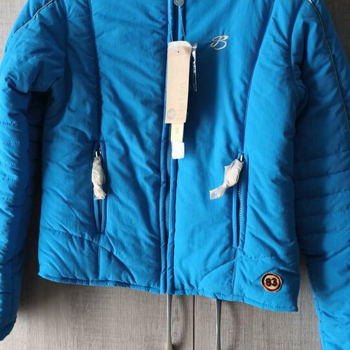 Biston women's puffer jacket new, blue, waterproof