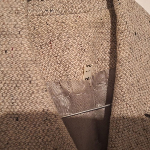 Double-Breasted Jacket Size 40 Like New, Beige