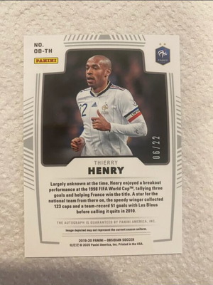 Thierry Henry Autograph card new