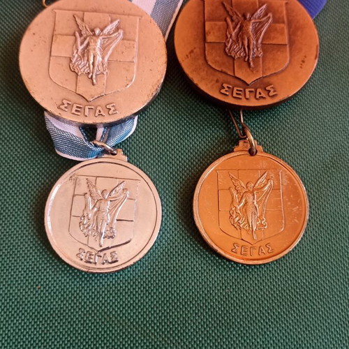 Collectible Set of 4 SEGAS Medals in Excellent Condition