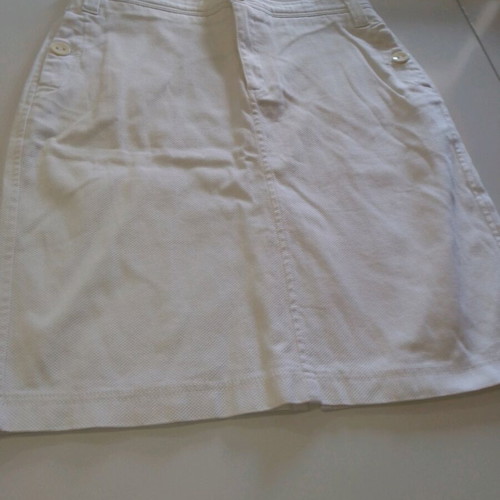 Sarah Lawrence women's skirt used, white, size M