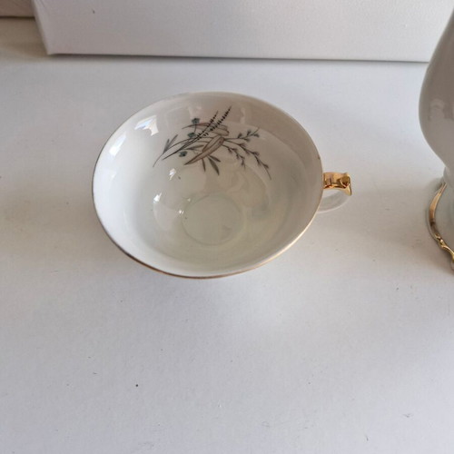 Walbrzych Poland collectible set, 3 pieces, cup, sugar bowl, teapot used