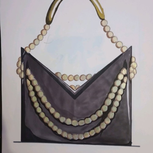 Model designs used, 6 proposals for 1920s bag and footwear