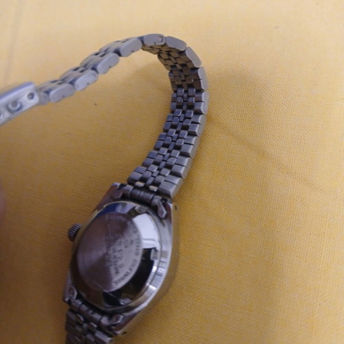 Seiko 5 Automatic wristwatch used, women's silver