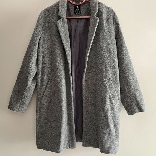 Atmosphere grey wool coat new, size M