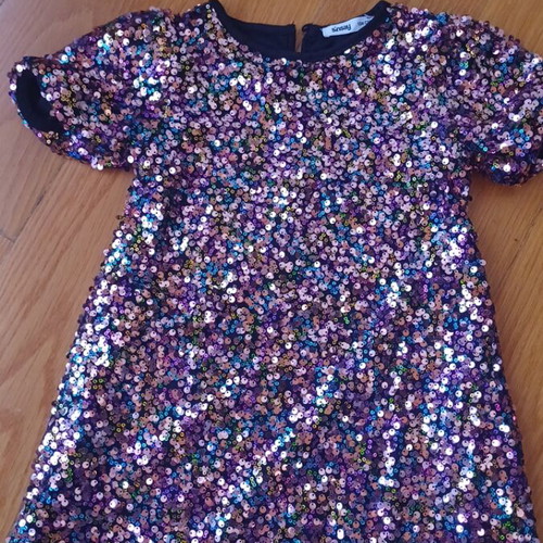 Sinsay dress with sequins like new, multicolor, size 104 cm