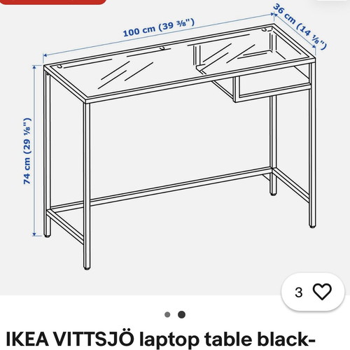 Ikea Vittsjo desk like new