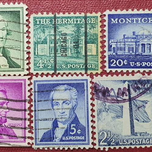Γραμματόσημα Αμερικής 1954, σετ 6 τεμαχίων