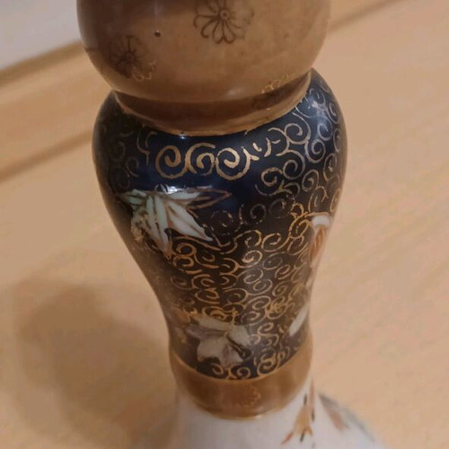 Royal Satsuma candlestick in excellent condition