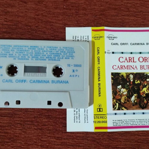 Carmina Burana Carl Orff cassette like new, classical music