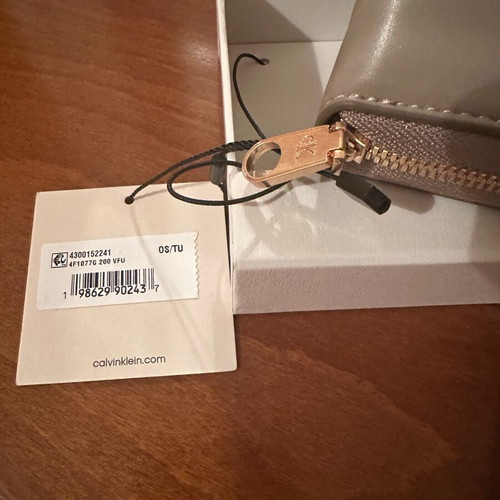 Calvin Klein leather women's wallet new beige