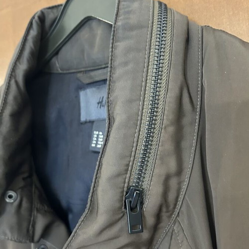 Barbour style men's jacket, green, size M