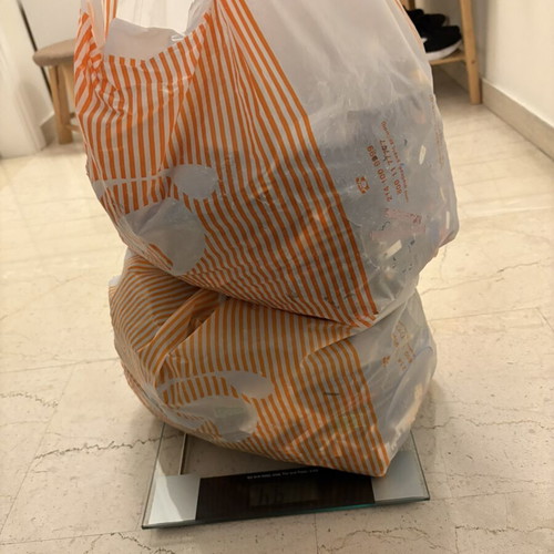 Mixed construction bricks, 2 large bags, approx. 9.5 kg