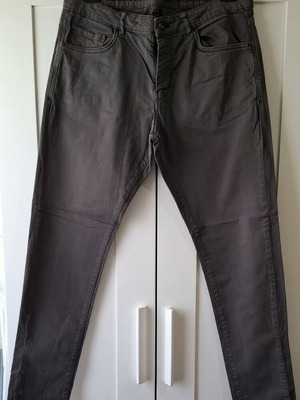 Zara men's fabric pants like new, graphite color, size L