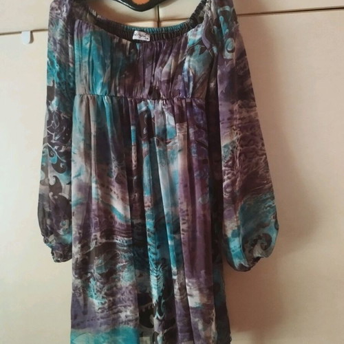Be You Party Dress like new, viscose, lilac turquoise