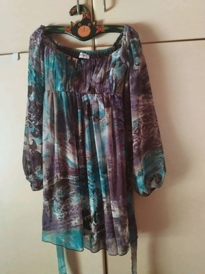 Be You Party Dress like new, viscose, lilac turquoise