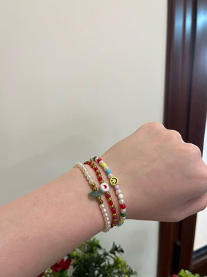 Χειροποίητα βραχιόλια καινούργια, σετ 3 τεμαχίων