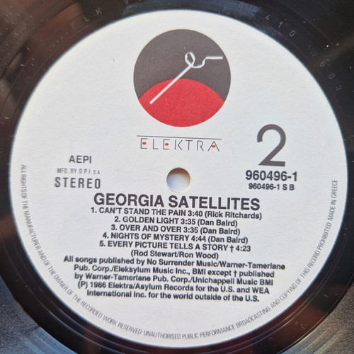 Georgia Satellites LP rock album like new